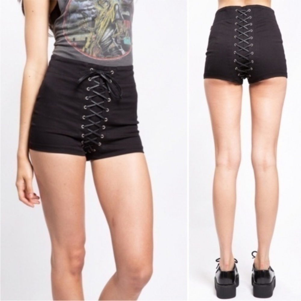 Tripp NYC Lace Up Corset Front‎ & Back Shorts